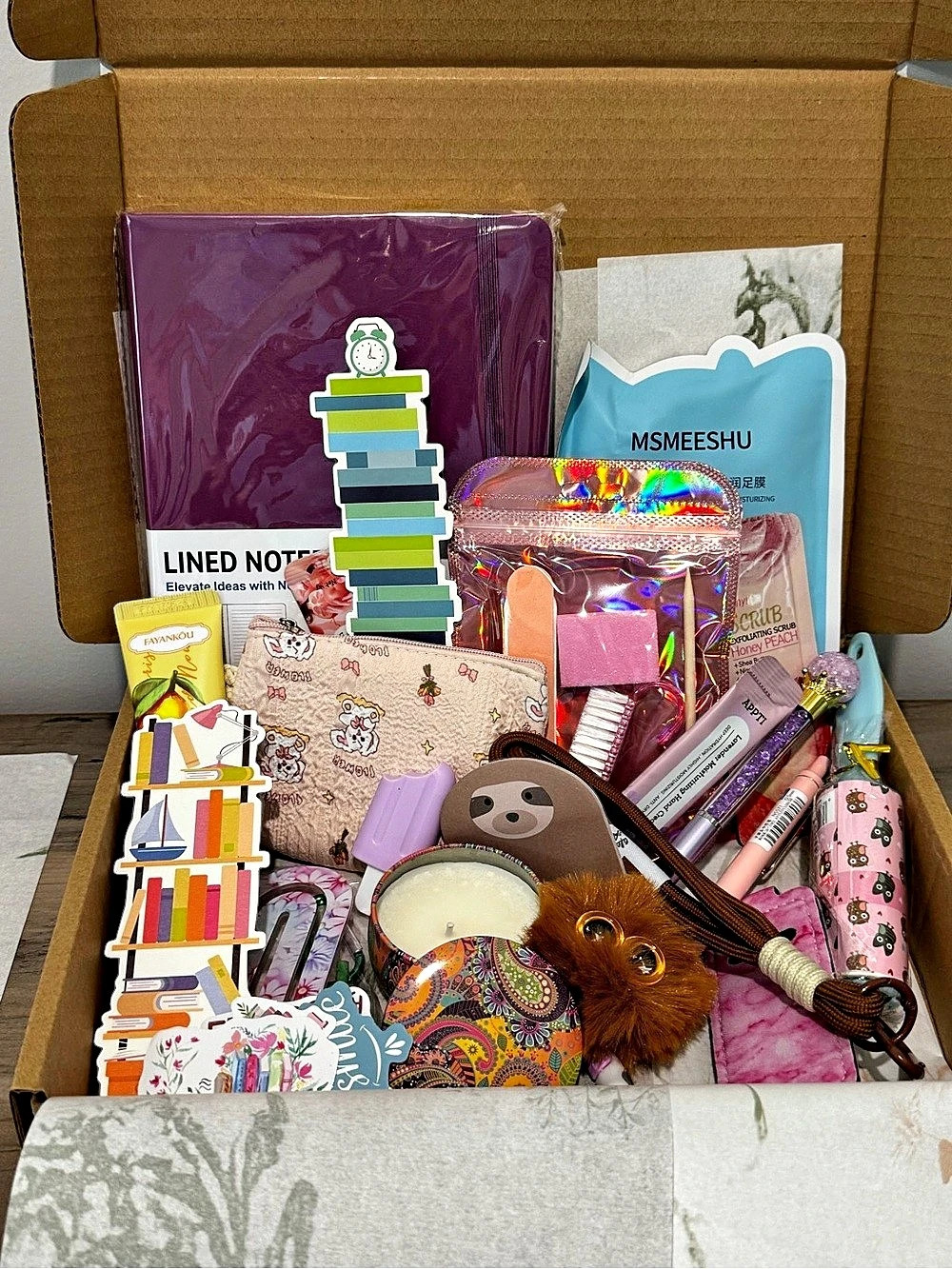 Aesthetic Lifestyle Stationary & Self-Care Cozy Gift Set